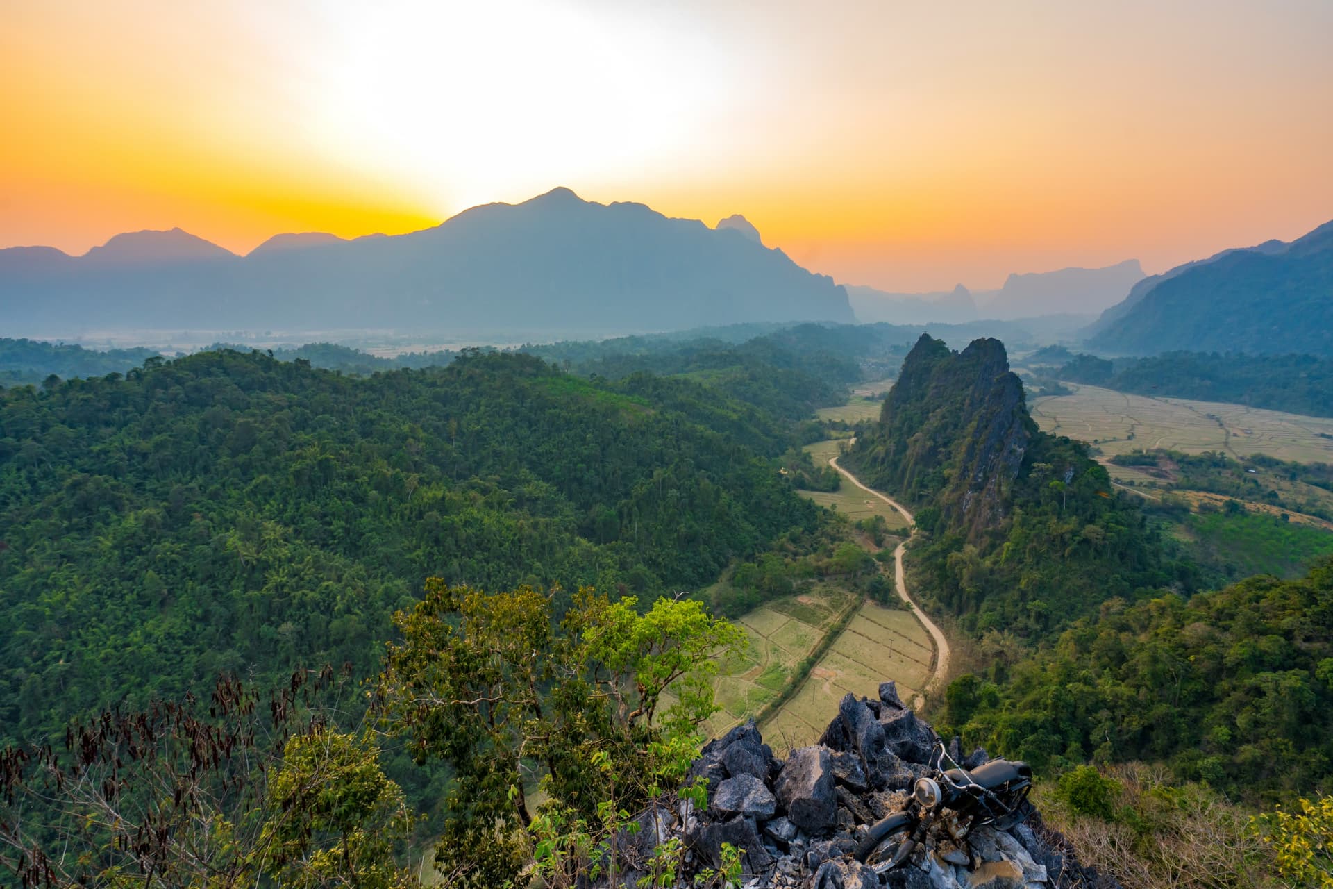 Nam Xay Viewpoint in Vang Vieng